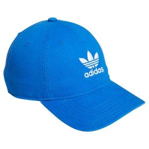 ✨NEW✨ adidas Originals Relaxed Cotton Blue Baseball Cap - adidas trefoil cap